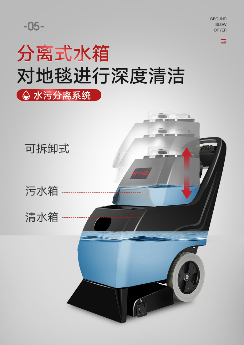 揚(yáng)子DT1三合一電動手推式地毯抽洗機(jī)酒店吸塵器賓館毛毯清潔機(jī)